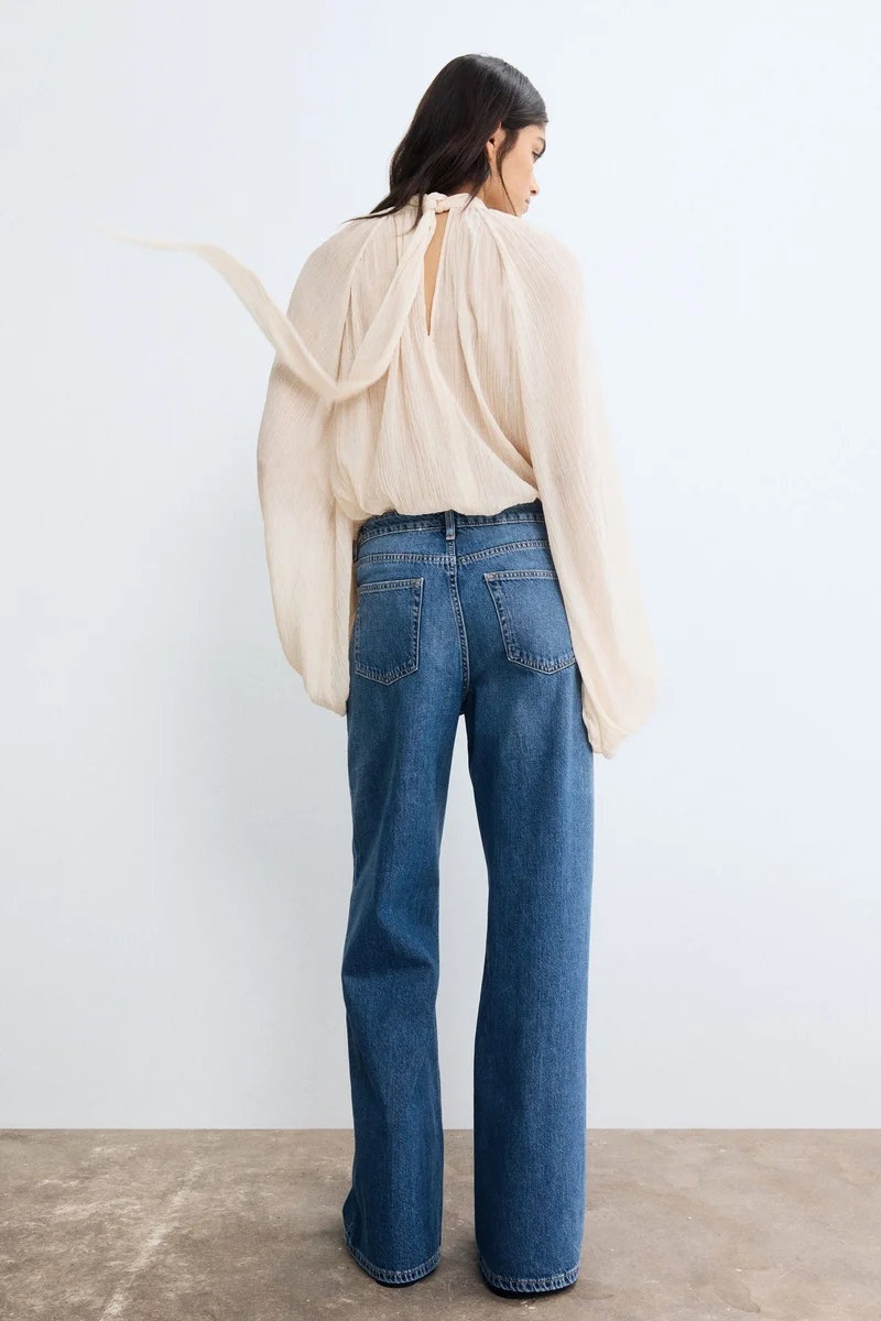 H&M  Wide Ultra High Jeans for Women | Best Price UAE