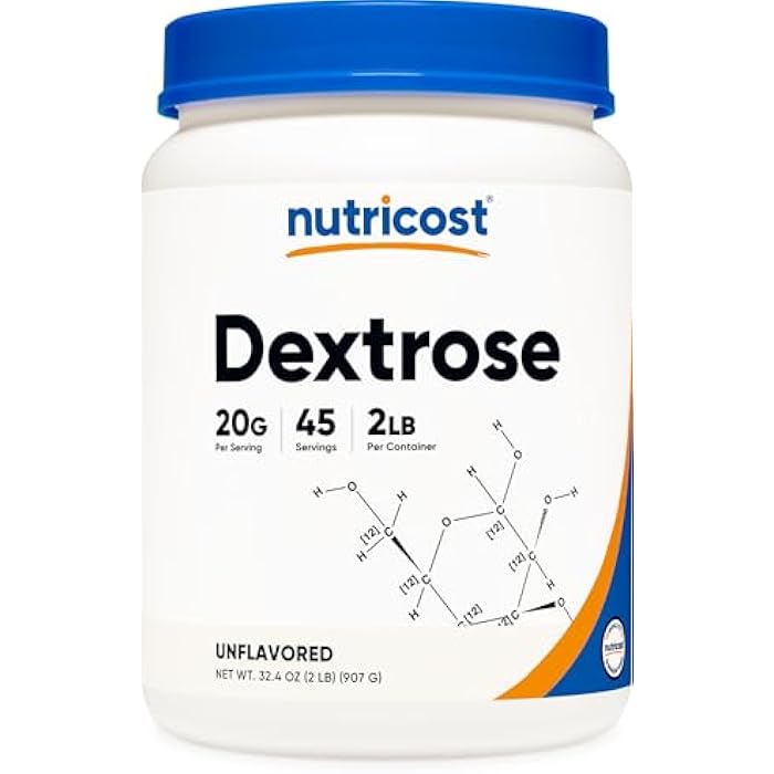 Nutricost Dextrose Powder 2 LBS - Non-GMO, Gluten Free - Image 1