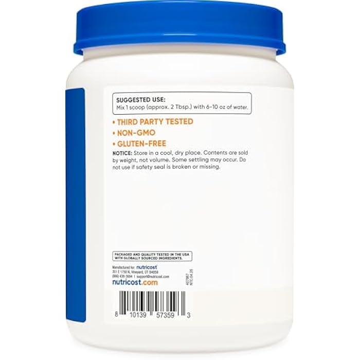 Nutricost Dextrose Powder 2 LBS - Non-GMO, Gluten Free - Image 4