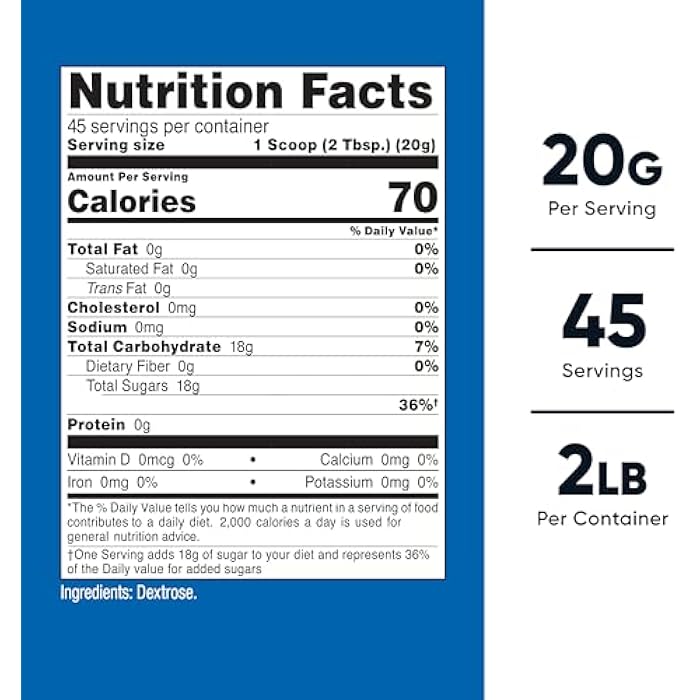 Nutricost Dextrose Powder 2 LBS - Non-GMO, Gluten Free - Image 2