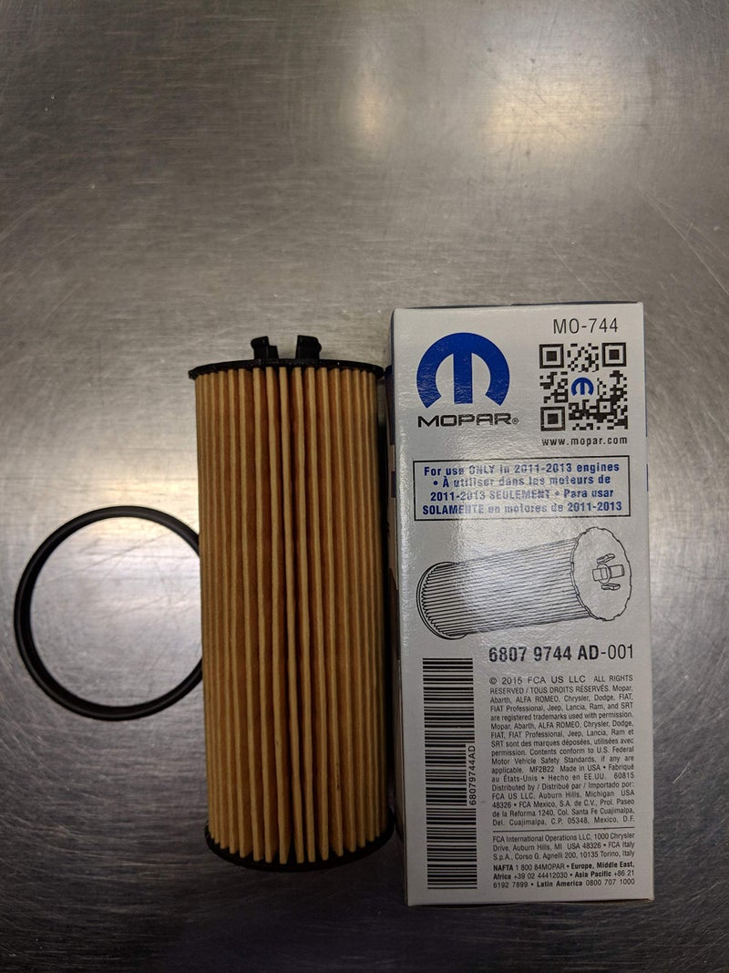 موبار فلتر زيت كرايسلر جيب دودج 2011-2013، محرك بنتاستار 3.6 لتر، MOPAR OEM - Image 3