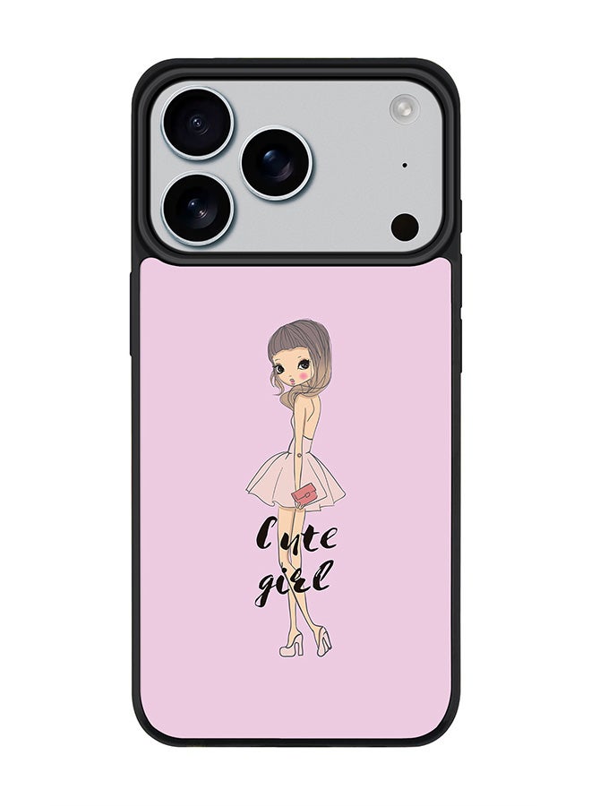 Stylizedd iPhone 17 Pro Case, [Compatible with MagSafe] Slim Magnetic cover Phone Case iPhone 17 Pro -Coy Cute Girl - Image 1