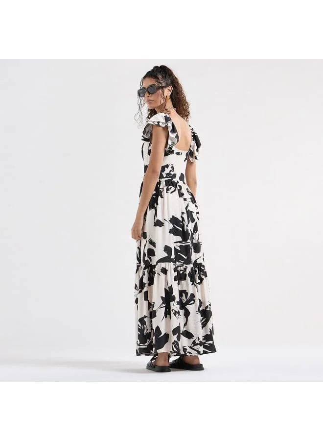 Splash FAV Floral Print Maxi Dress