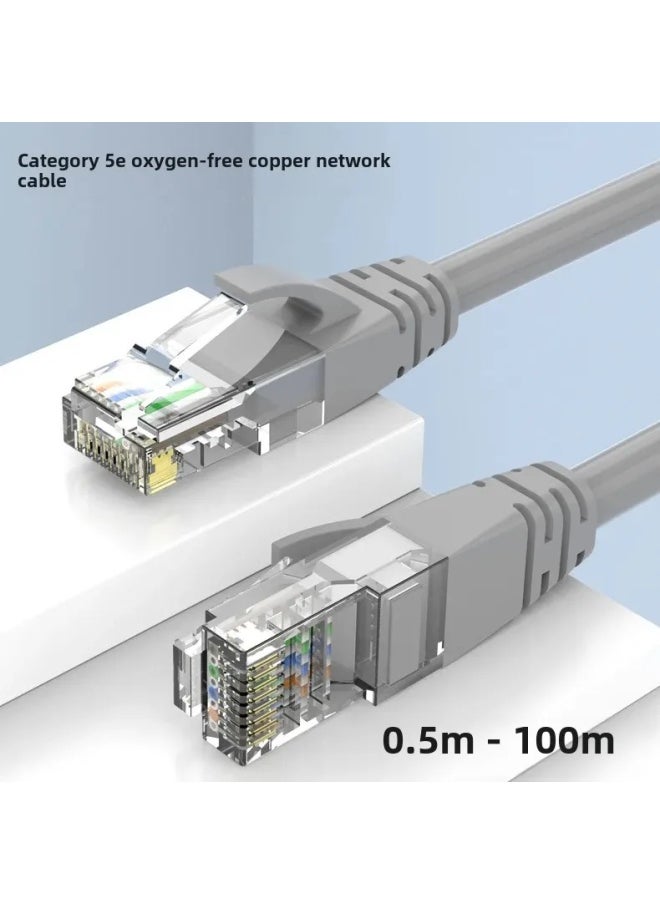 Generic Premium Quality CAT5E Network Cable Gold-Plated Copper Wire POE Monitoring Line Wireless Computer Patch Cable Manufactured In Ch-Line Length:15 M  - Image 1