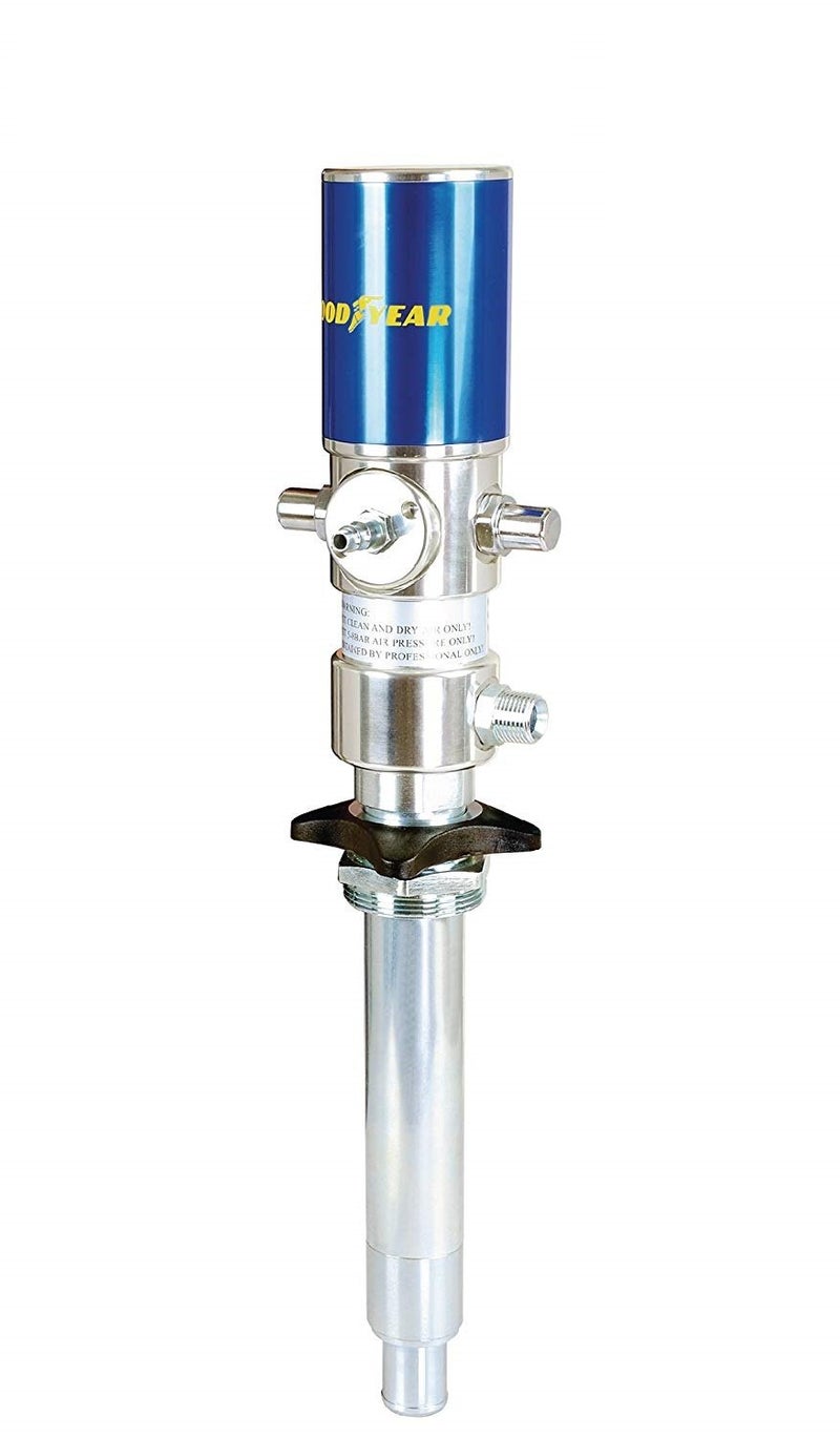 Goodyear Oil Transfer Pump Air Operated Pneumatic 3.1GPM / 12LPM PRO Heavy Duty Double Action 3:1 Fast High Flow Rate for SAE130 Oils/Fluids (NOT for Gasoline or Diesel) - Image 1