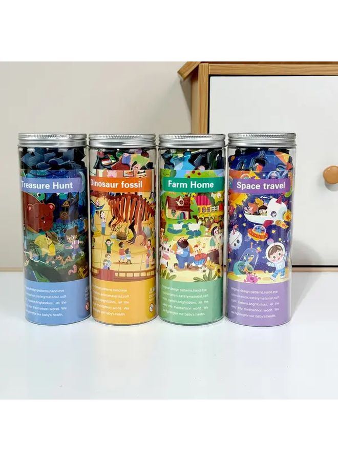 متحف الديناصورات 130 قطعة لغز الألعاب التعليمية لتطوير المنطق - Image 4