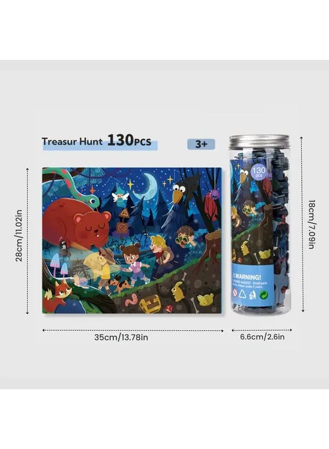 متحف الديناصورات 130 قطعة لغز الألعاب التعليمية لتطوير المنطق - Image 3