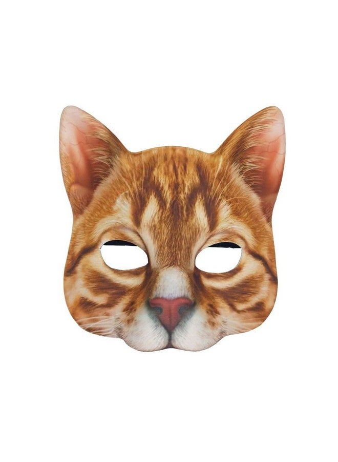 Hosfairy 1Pcs Halloween Half Face Cat Mask Animal Cat Mask For Halloween Christmas Easter Novelty Costume Party Accessory(Style G) - Image 1