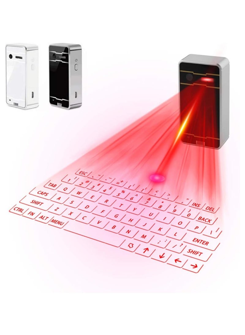 Generic - Bluetooth Laser Keyboard Wireless Virtual Projection Keyboard Portable for IOS Android Smart Phone Pad Tablet PC Notebook (Black) - Image 1