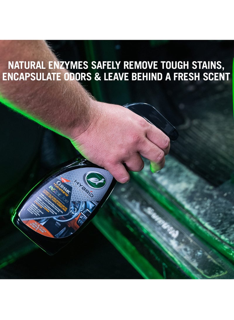 TURTLE - Turtle Wax Hybrid Solutions Ceramic And Graphene Inside Job, 473ml - Ultimate Car Interior Care for Leather, Vinyl, Plastic, Rubber - Image 1