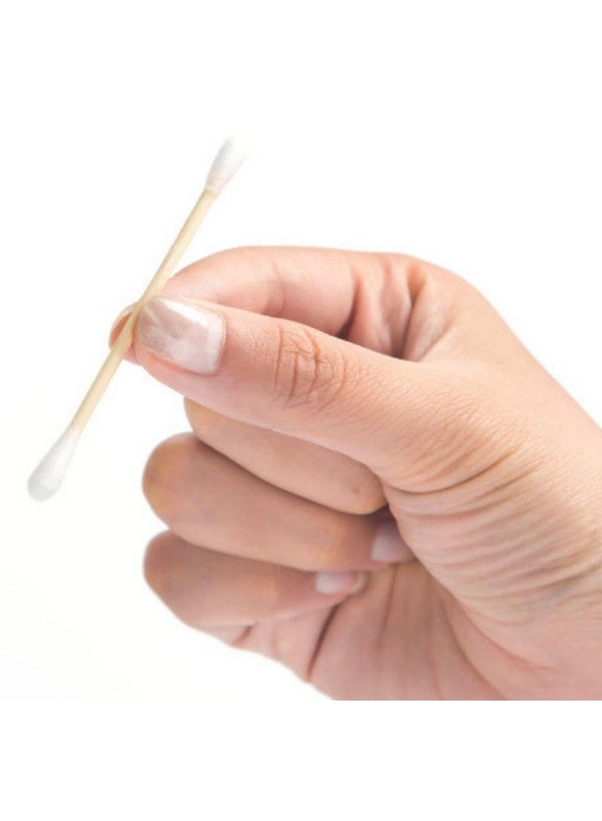 DCELLA Bamboo Cotton Ear Buds | Swabs | Multipurpose Double Tip Cotton Earbuds | Swabs with Sustainable Bamboo Better Than Wooden Stick | Cotton Swabs for Ear (Pack of 2) (Big Round Shape) - Image 2