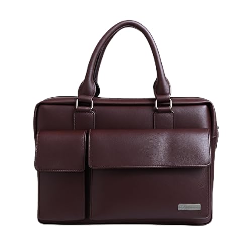 ROVAMATE Laptop Messenger Bag for Men & Women | Premium PU Vegan Leather Office Bag | Stylish Shoulder Bag Fits up to 15.6″ Laptop – Ideal for Work, Travel & College - Image 1