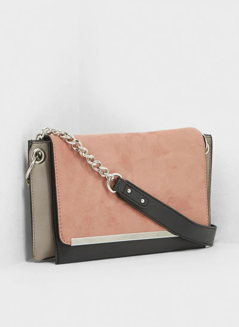 NEW LOOK Colour Block Front Clutch