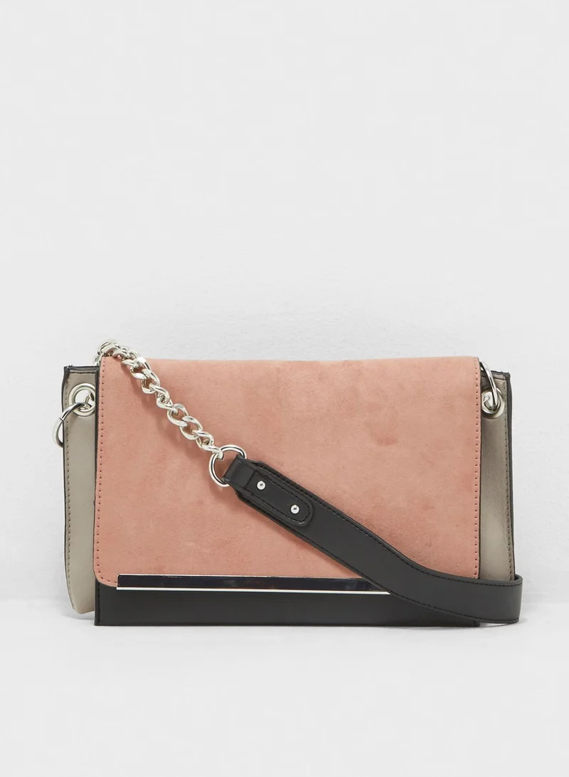 NEW LOOK Colour Block Front Clutch