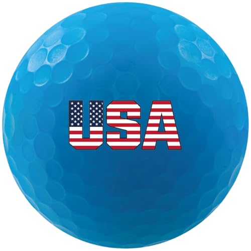 Volvik unisex adult Other Golf Ball, Red/Blue/White, 6 pack US - Image 3