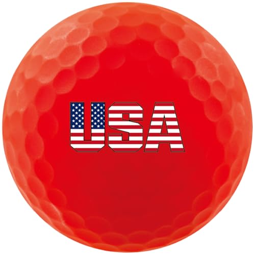 Volvik unisex adult Other Golf Ball, Red/Blue/White, 6 pack US - Image 4