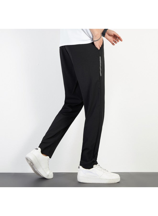Noble bird Icy Touch Pants】summer Men's Casual Flat-leg Sports Pants, Breathable Outdoor Daily Wear With Youthful Prints - Image 4