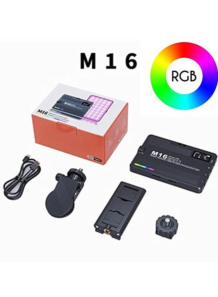 M16 Mini RGB LED Creative Video Light 3000-9900K Full Color For Camera DSLR And Smartphone - Image 1