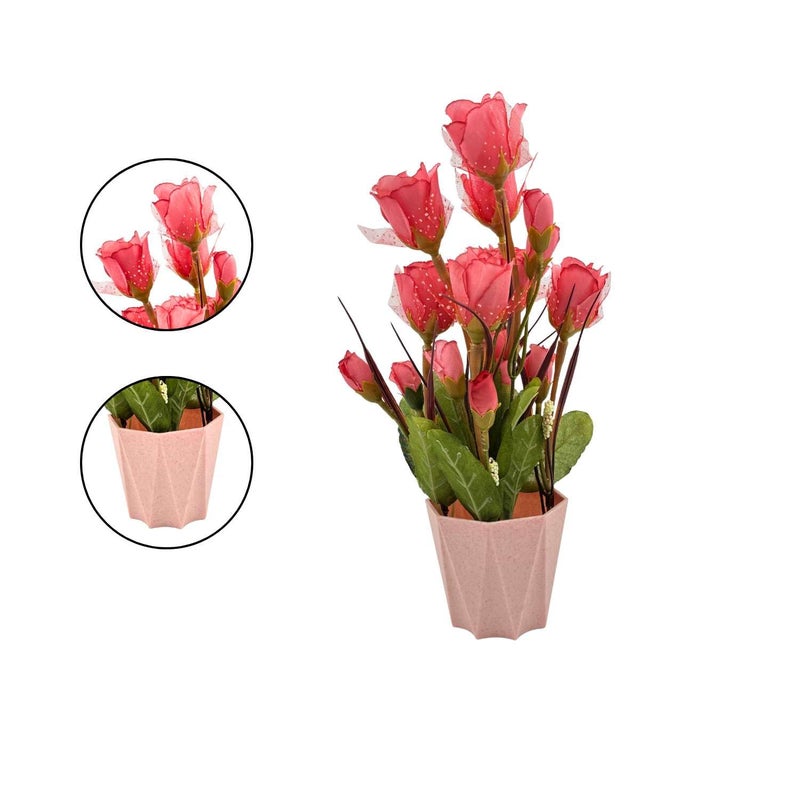 Madhav Enterprises Artificial Plants with Pot Showcase Decoration Plants Flowers Fake Plant Artificial Plants for Home Decor Office Gifting Plants Decorative Potted Plants RVAP23 - Image 4