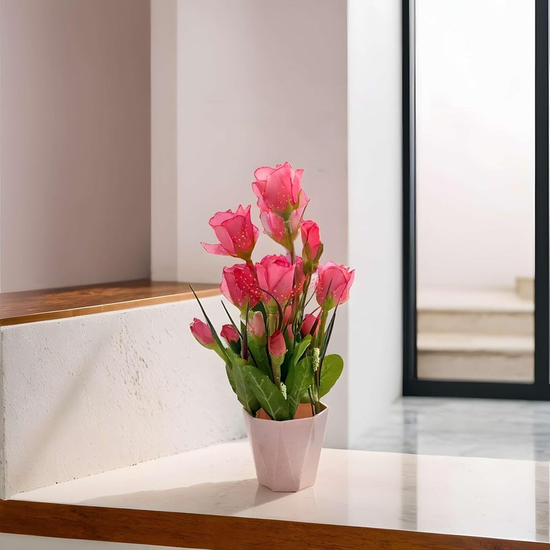 Madhav Enterprises Artificial Plants with Pot Showcase Decoration Plants Flowers Fake Plant Artificial Plants for Home Decor Office Gifting Plants Decorative Potted Plants RVAP23 - Image 2