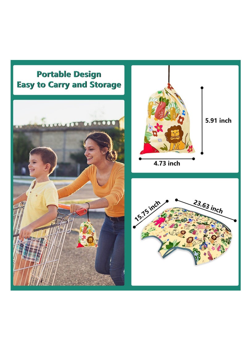 Y&D Shopping Cart Cover for Baby, Multifunctional 2-in-1 Baby Cover, AntiSlip Babies Items Gift Boys Girls, Free tote bag  - Image 2