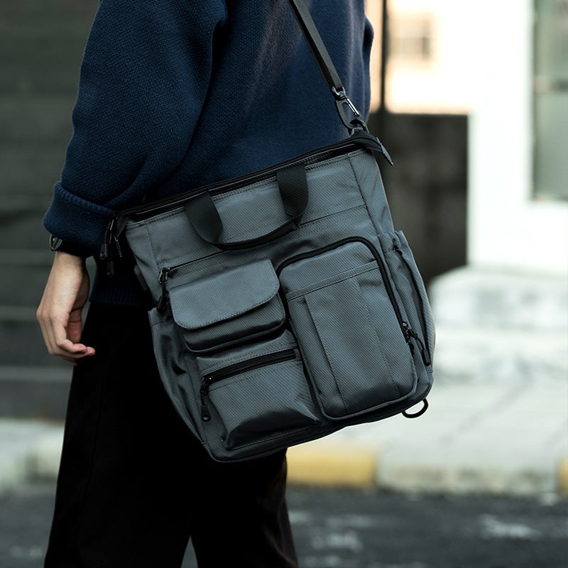 Multifunctional Shoulder Crossbody Bag Men'S Commuter Backpack Large Capacity Messenger Bag Men'S Business Handbag Briefcase Men'S - Image 3