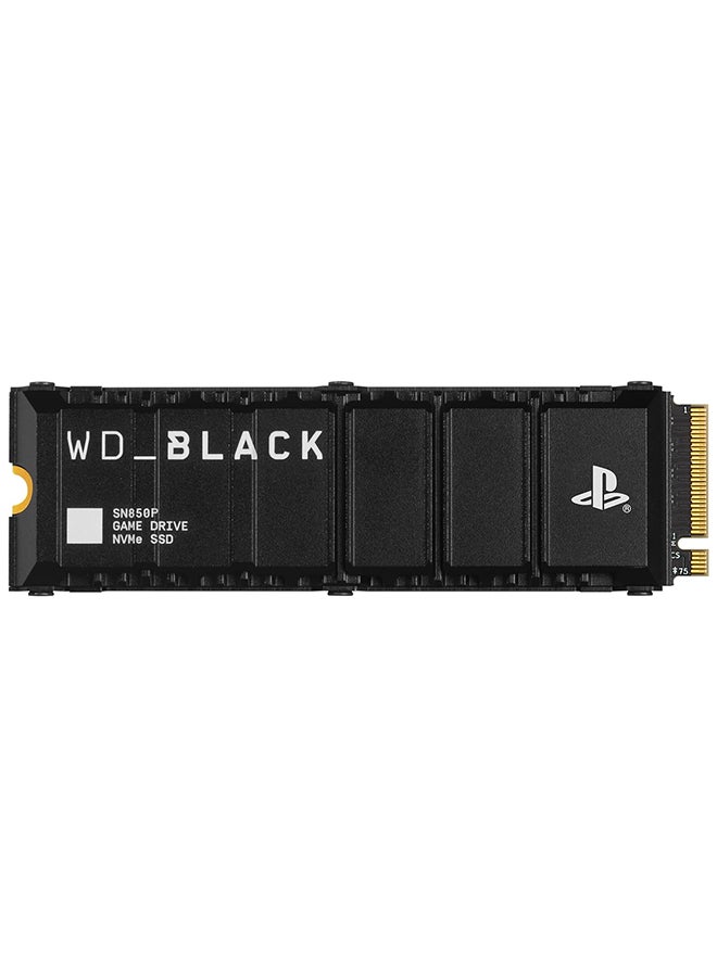 2TB SN850P NVMe M.2 SSD Officially Licensed Storage Expansion For (PS5) Consoles - Up to 7,300MB/s, With HeatSink (WDBBYV0020BNC-WRSN) 2 TB