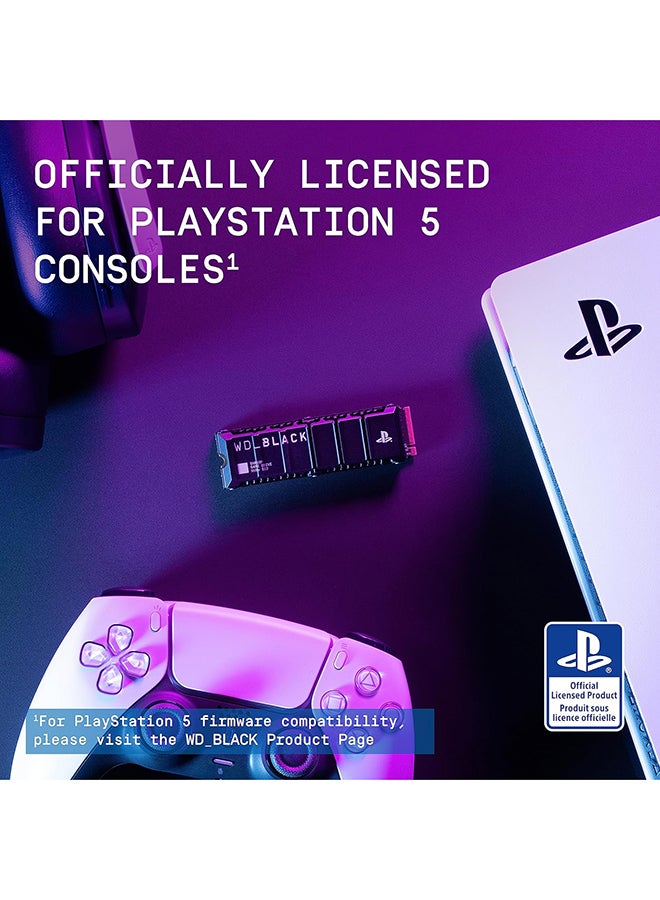 WD 2TB SN850P NVMe M.2 SSD Officially Licensed Storage Expansion For (PS5) Consoles - Up to 7,300MB/s, With HeatSink (WDBBYV0020BNC-WRSN) 2 TB - Image 2