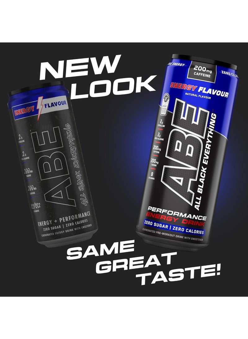 Applied Nutrition - Abe Ultimate Pre Workout Drink, Energy Flavor 330 ML Pack of 12 - Image 1