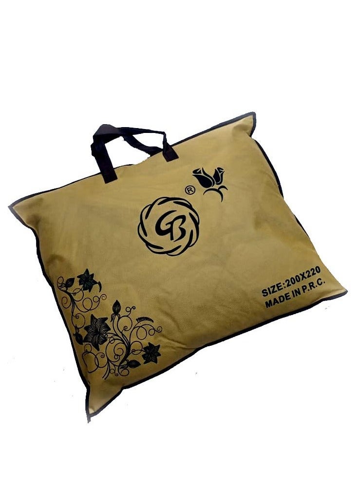 GB Embossed  Flannel Fleece Blanket Travel Blanket for Bed and Sofas Luxurious Warm and Comfortable Size 220*240 - Image 2