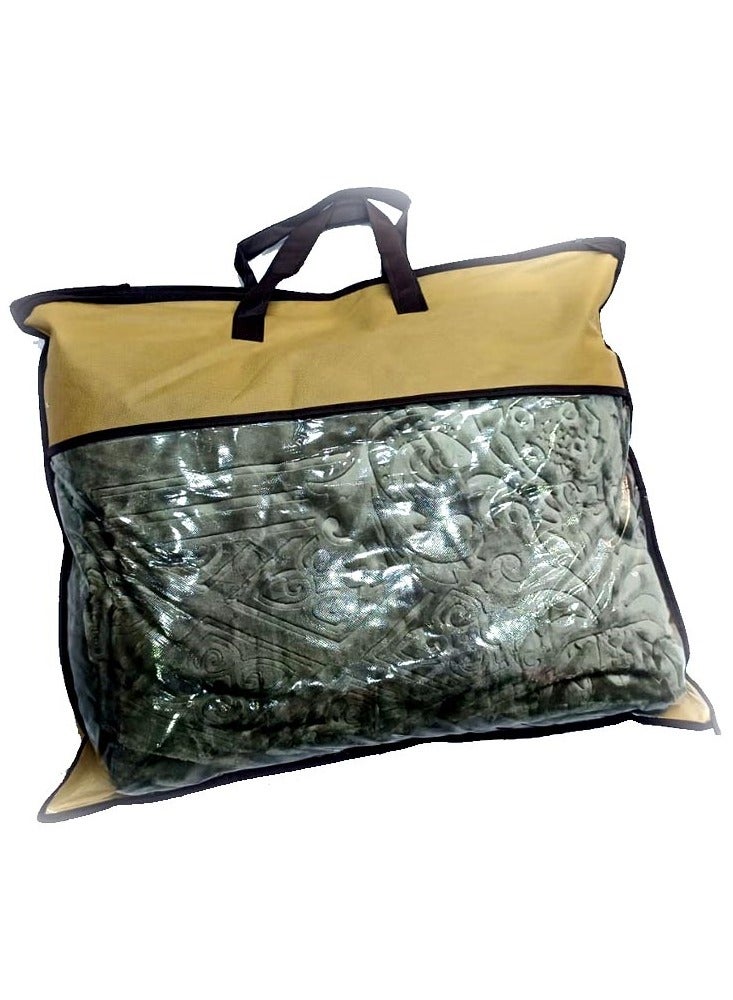 GB Embossed  Flannel Fleece Blanket Travel Blanket for Bed and Sofas Luxurious Warm and Comfortable Size 220*240 - Image 3