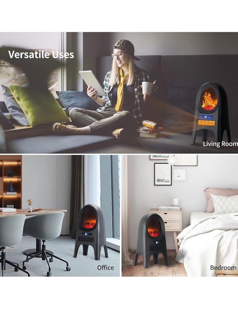 General - Space heater, portable electric ceramic heater, remote control, 3 modes, oscillation, 1 to 8 hour timer, overheating and rollover protection - Image 1