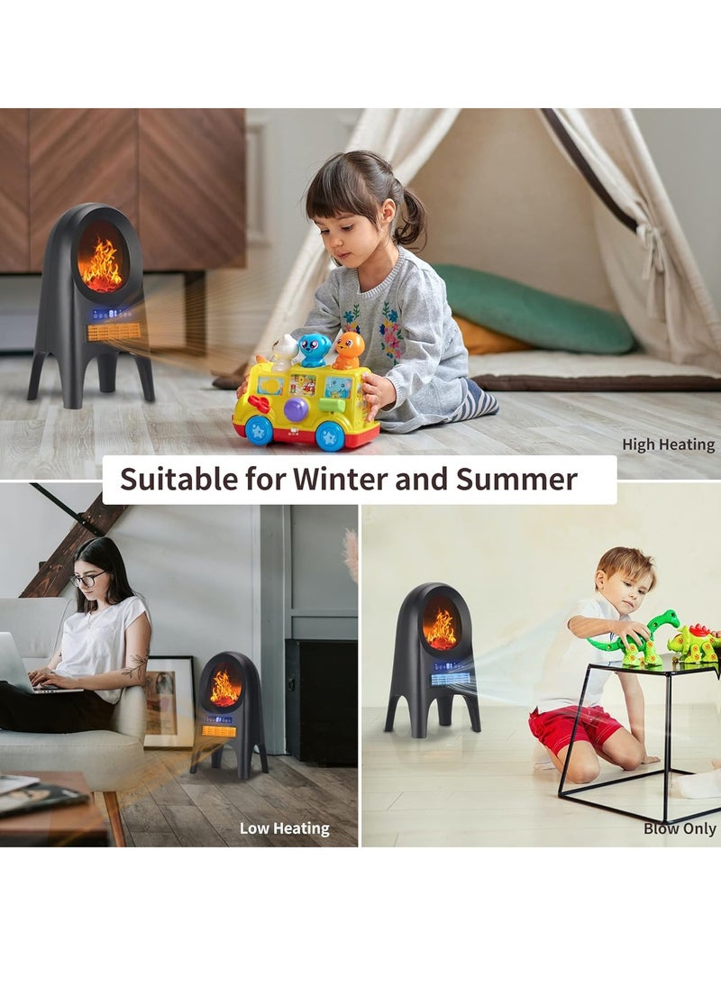 General - Space heater, portable electric ceramic heater, remote control, 3 modes, oscillation, 1 to 8 hour timer, overheating and rollover protection - Image 1