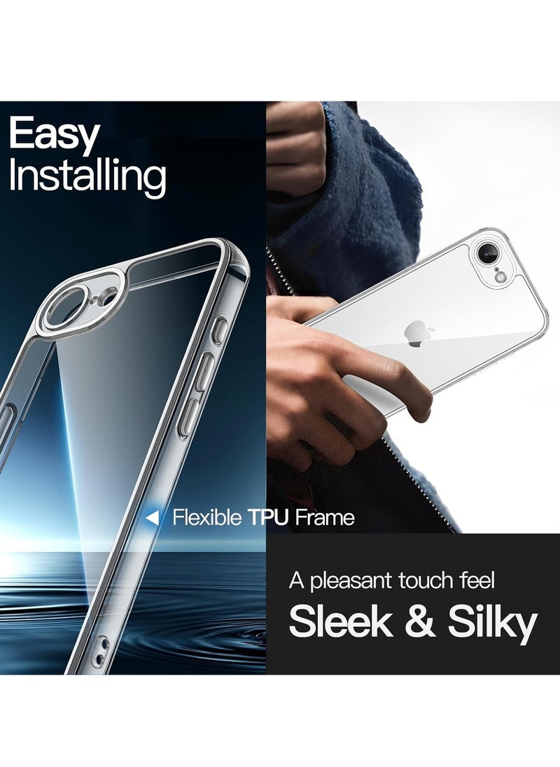 Beauenty iPhone 16e 6.1-Inch Case Cover Crystal Clear Anti-Yellowing Shockproof Case Anti-Scratch HD Clear Back Cover For iPhone 16e 6.1-Inch  - Image 3