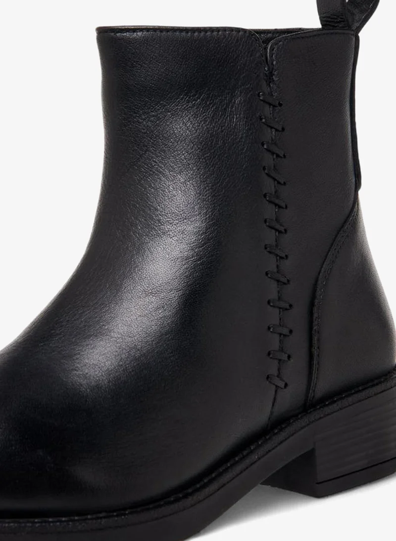 Paprika BLACK Women Leather Ankle Boots for Women | Best Price UAE