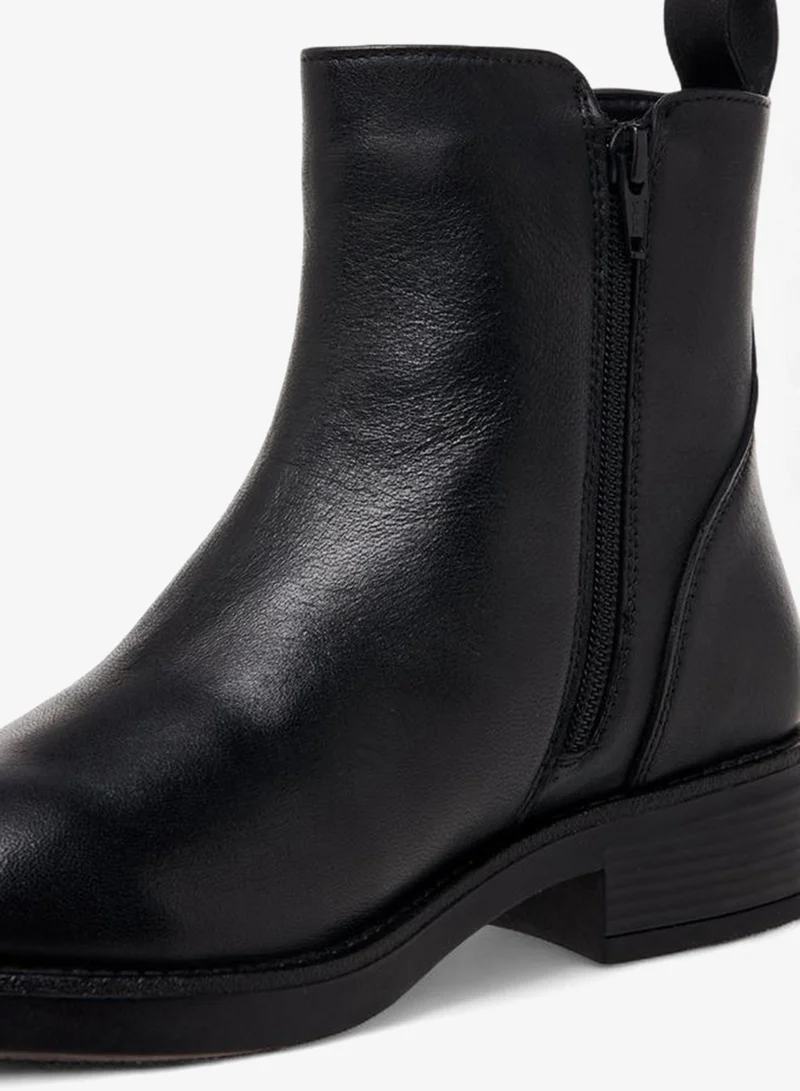 Paprika BLACK Women Leather Ankle Boots for Women | Best Price UAE