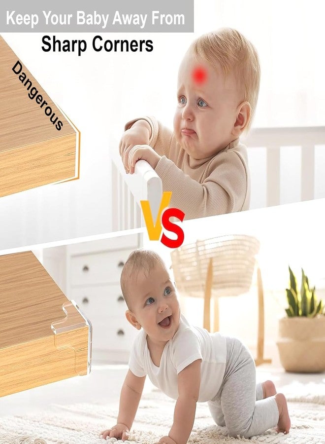 SQLemo 3-Sided Baby Corner Guards, T-Shaped Safety Edge Protectors with Strong Self-Adhesive, Child & Infant Bump Protection for Sharp Furniture Corners (24) - Image 2