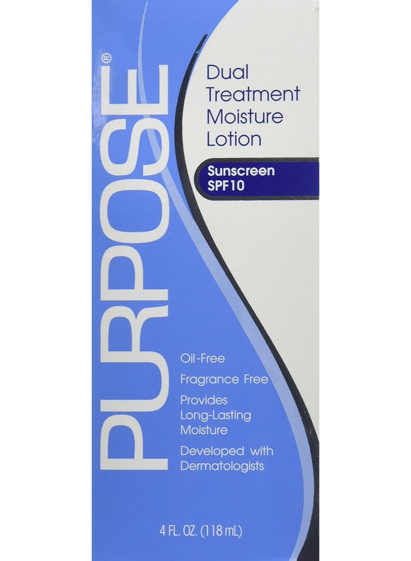 PURPOSE Dual Treatment Moisture Lotion with SPF 10 4 OZ (Pack of 4) - Image 2
