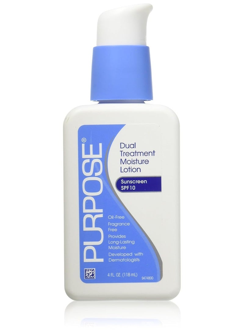 PURPOSE Dual Treatment Moisture Lotion with SPF 10 4 OZ (Pack of 4) - Image 1