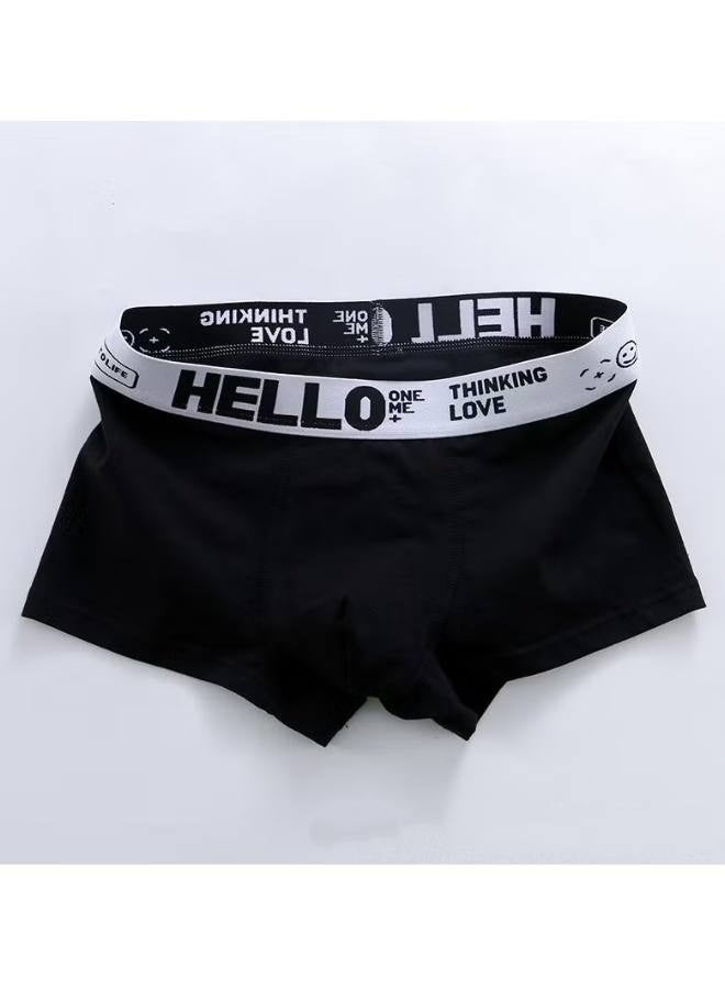 Hello Boxer Shorts Men 5 Pcs Boxer Mens Underwear Boxershorts Man Cotton Underpants Breathable Men Boxers Comfortable Elastic Male Pantie 2XL（65-70Kg） - Image 5