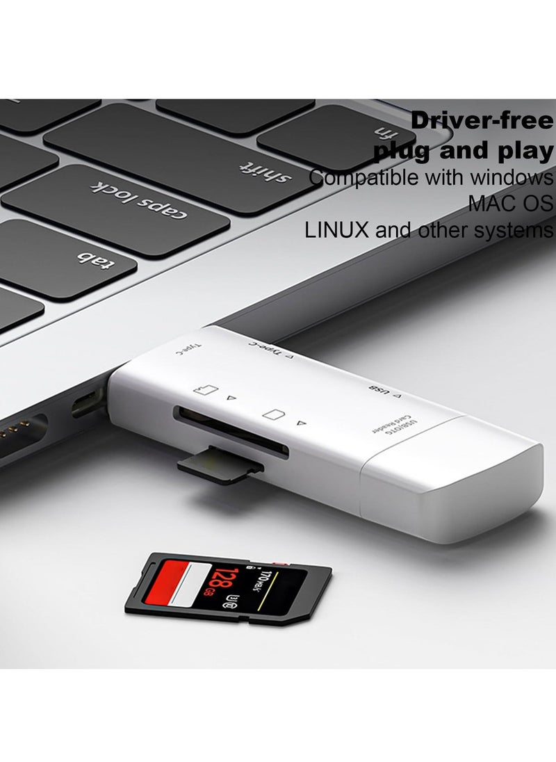 Usb Card Reader, Memory Card Adapter, Usb C to Micro S.d Card Adapter, Memory Card Reader, Usb3.0 Tf Memory Card Otg Typec Multi-Function Card Reader Compatible withh Os/linux and Other Systems