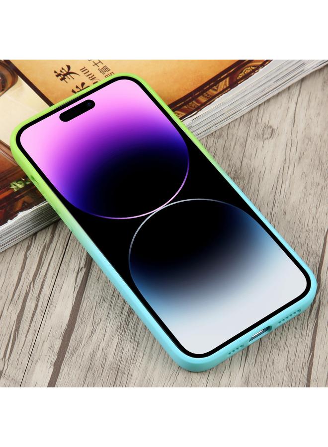 اس-توب جراب لهاتف iPhone 15 Pro Max مصنوع من مادة TPU السائلة والسيليكون المتدرج اللون من MagSafe - Image 3