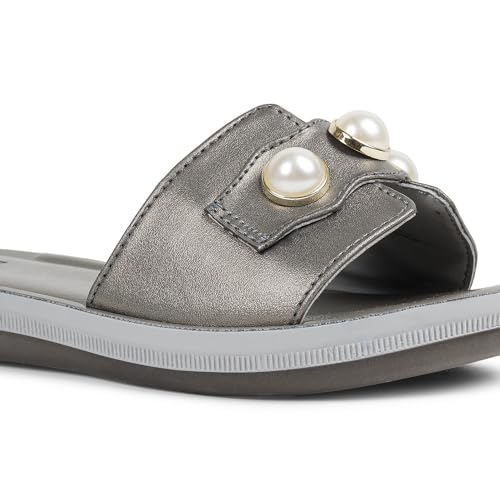Bella Women Fashion Platform Slip On Gunmetal Sandal | Durable | Stylish | Comfortable | Slip Resistant | Lightweight and Breathable UK39 - Image 5