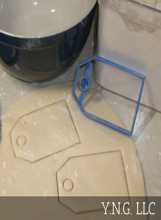 YNGLLC HANG TAG SHAPE GIFT PERSONALIZE PRESENT DECORATE COOKIE CUTTER MADE IN USA PR711 - Image 2