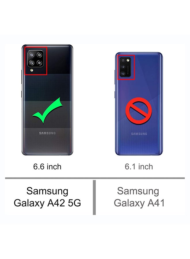 O Ozone Military Grade Clear Case Compatible With Samsung Galaxy A42 5G| Transparent Shockproof Protective Cover | Anti-Yellow Hard PC + Soft TPU Hybrid Case | Drop Protection & Slim Design - Image 2