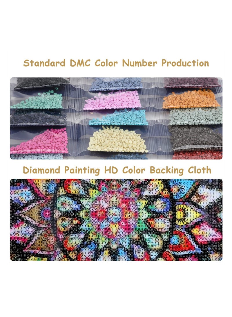 Luckam أطقم رسم الماندالا الماسية 5D، فن الماس DIY، تطريز كروس ستش كامل، حرف يدوية، فن الماس DIY لتزيين الجدران والمكاتب في المنزل، 30×30 سم - Image 5