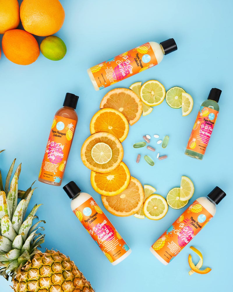CURLS Poppin Pineapple So So Moist Vitamin C Curl Mask - For All Curl Types - Thickens Hair, Prevents Breakage, and Reduces Hair Loss - Conditions and Moisturizes - 8 Ounces - Image 5