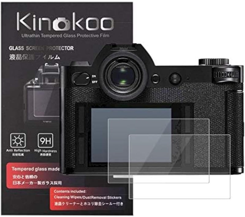 kinokoo Tempered Glass Film for Leica SL Crystal Clear Film Leica SL Screen Protector Bubble-free/Anti-scratch(2 pack) - Image 1