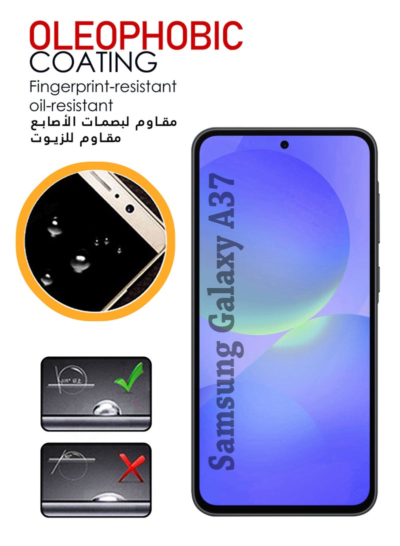 JOMILA Samsung Galaxy A37 Screen Protector | Tempered Glass Compatible with Samsung Galaxy A37| Screen Protector Full HD Quality Tempered Glass Anti-Scratch Edge to Edge Coverage with Easy Installation Kit - Black - Image 4