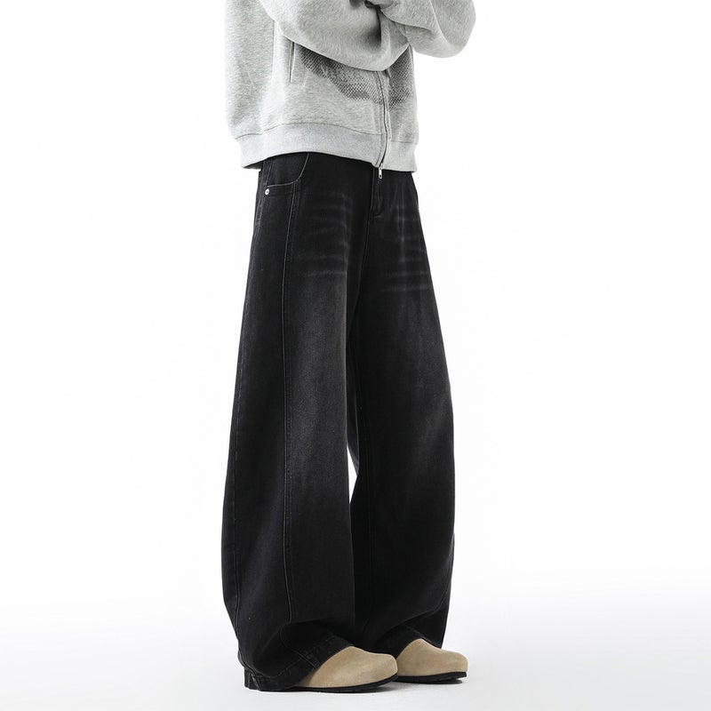 Unisex Classic Denim Jeans Loose Fit Daily Outdoor Wear - Image 3